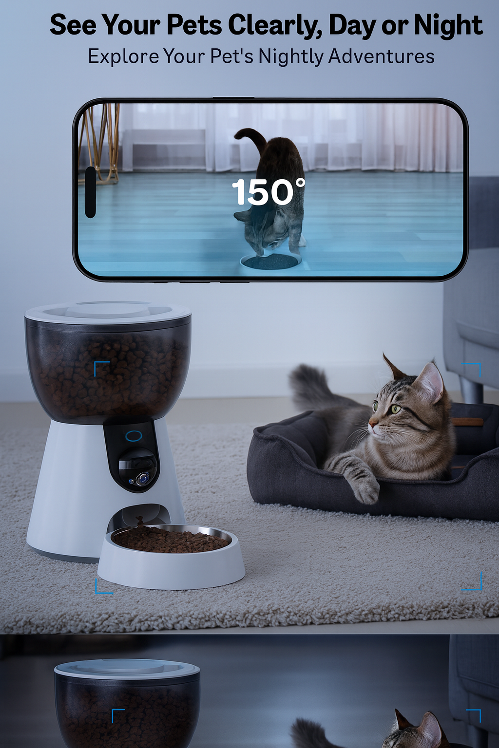 WagforBot™ Smart Feeder Cam – Automatic Pet Feeder with HD Camera