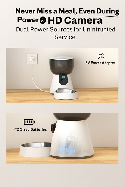 WagforBot™ Smart Feeder Cam – Automatic Pet Feeder with HD Camera
